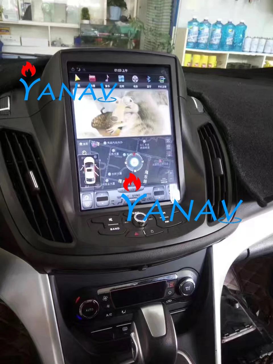 online 10.4 Tesla Tesla Tela Vertical Carro Android Para-ford Maverick Para-ford Kuga 2013-2018 Rádio Gps Mapa Navegação Player Carro Multimídia
