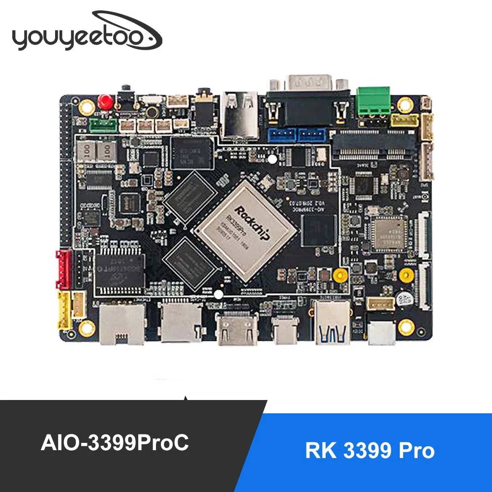 youyeetooSmartfly Firefly AIO-3399ProC RK3399Pro Single Board Computer for Aiot Cortex-A72 Cortex-A53 LPDDR3 Linux+QT/Android/ | Компьютеры