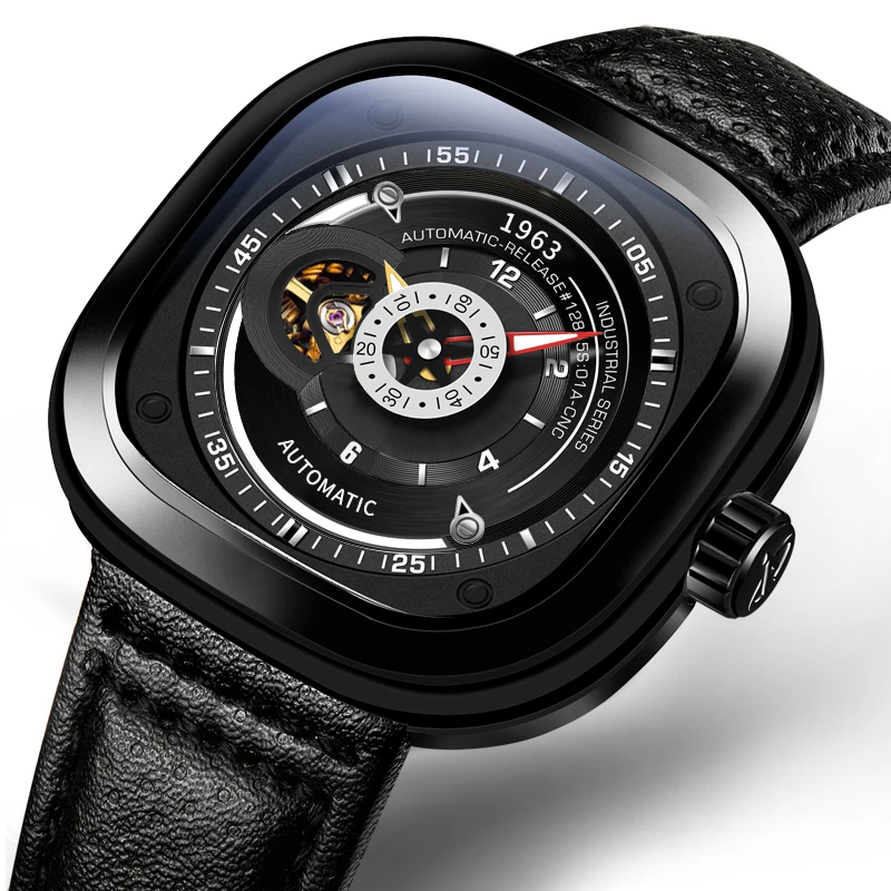 Aesop бренд 2021 Мужские автоматические механические часы с отверстием, ведущий бренд, мужские часы, водонепроницаемые мужские часы