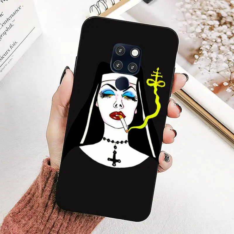 

Sister Style Nun Sexy Girl Phone Case for Huawei Mate 20 10 9 40 30 lite pro X Nova 2 3i 7se