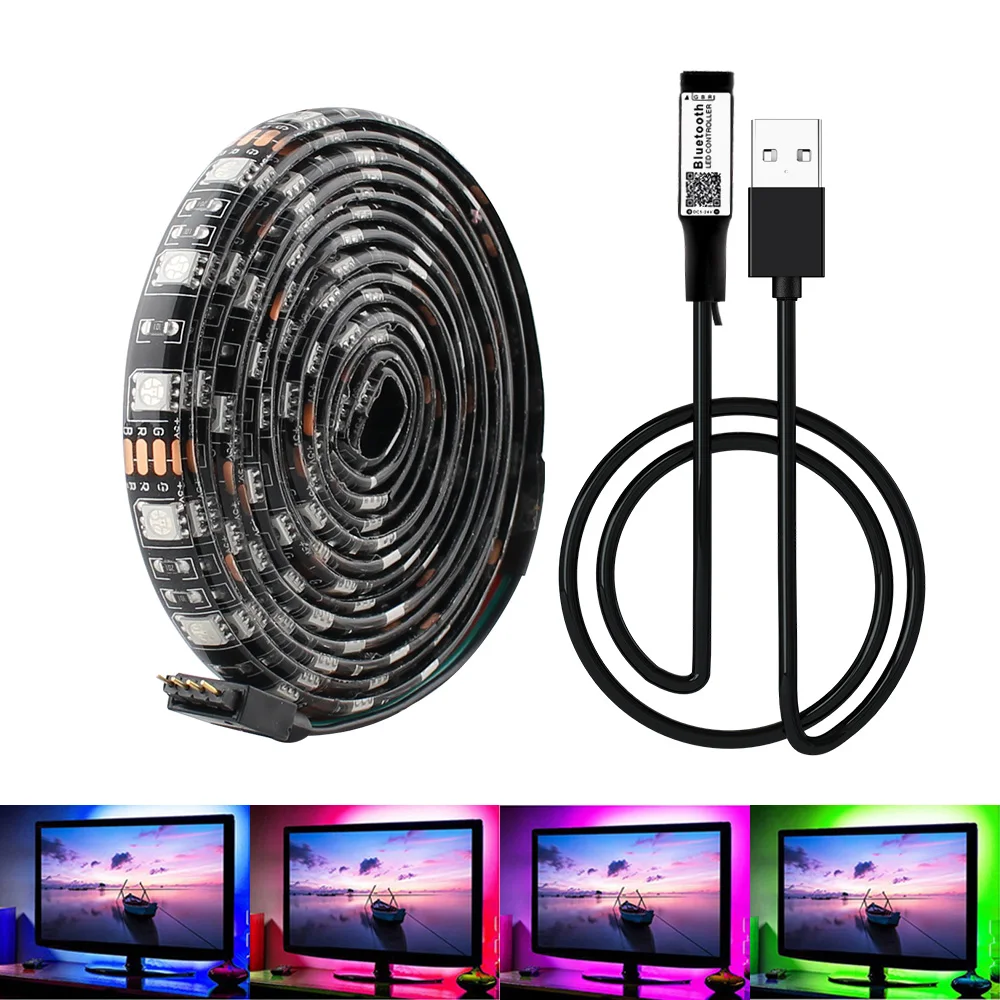 Светодиодная лента USB 5 в RGB светильник Stape 5050 SMD 60LED водонепроницаемая