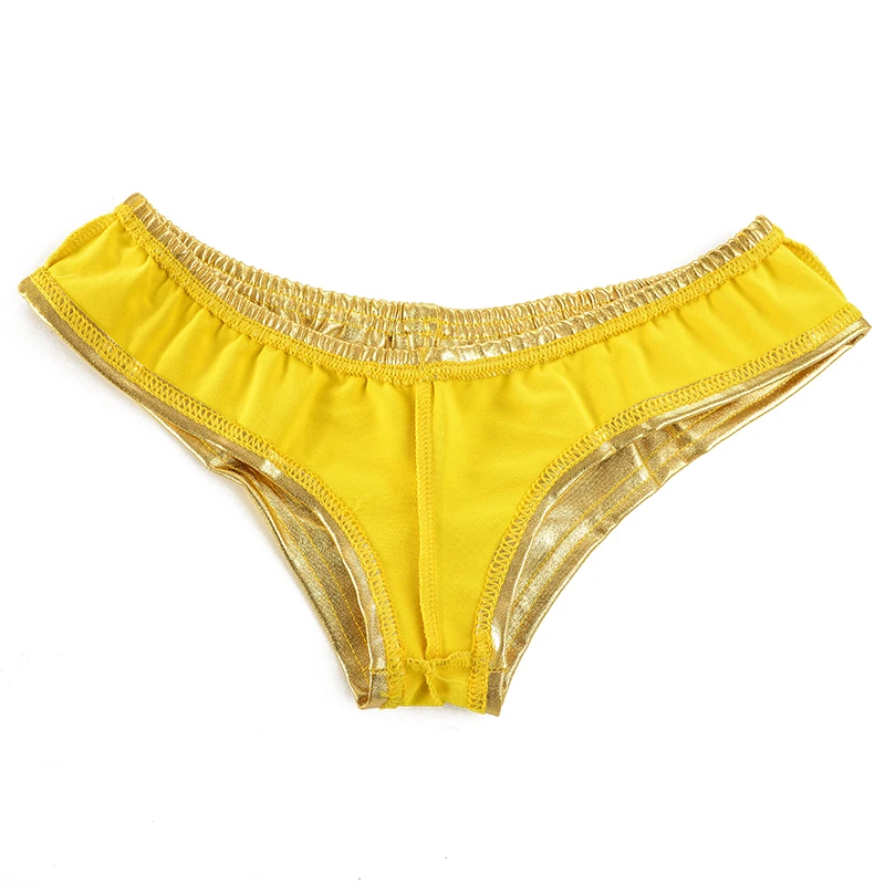 Сексуальные трусики женское нижнее белье однотонные блестящие непрозрачные