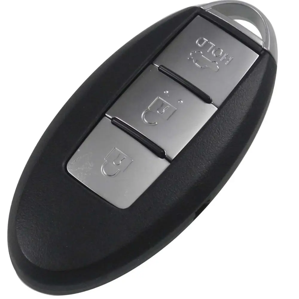 3 Buttons Jingyuqin пульт дистанционного управления смарт-ключ оболочка для Nissan Sentra Versa Teana Fod 3 4 кнопки Автозапуск ключа чехол - Number of Buttons: 3 Buttons