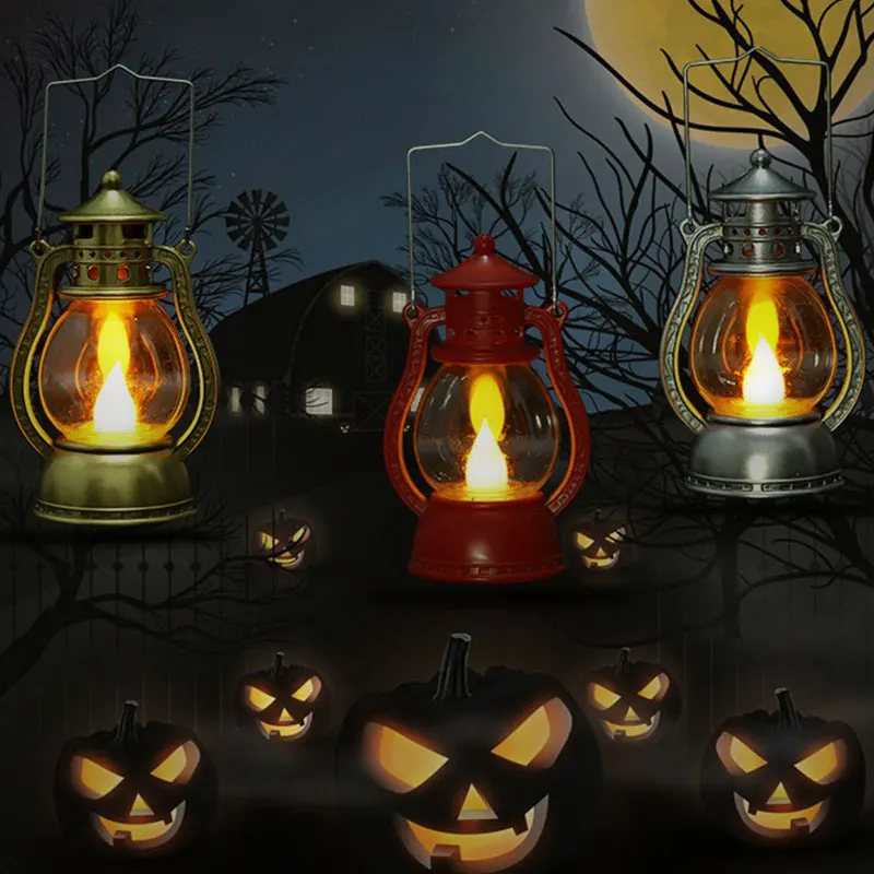 Подвесная лампа на Хэллоуин Светодиодный фонарь Мерцающая электронная