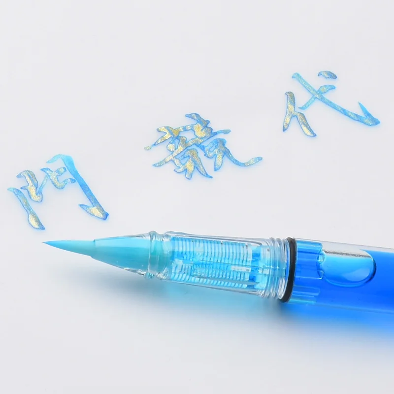 Прозрачная кисть для каллиграфии Piston Filler мягкая коричневая щетка волос ручка с