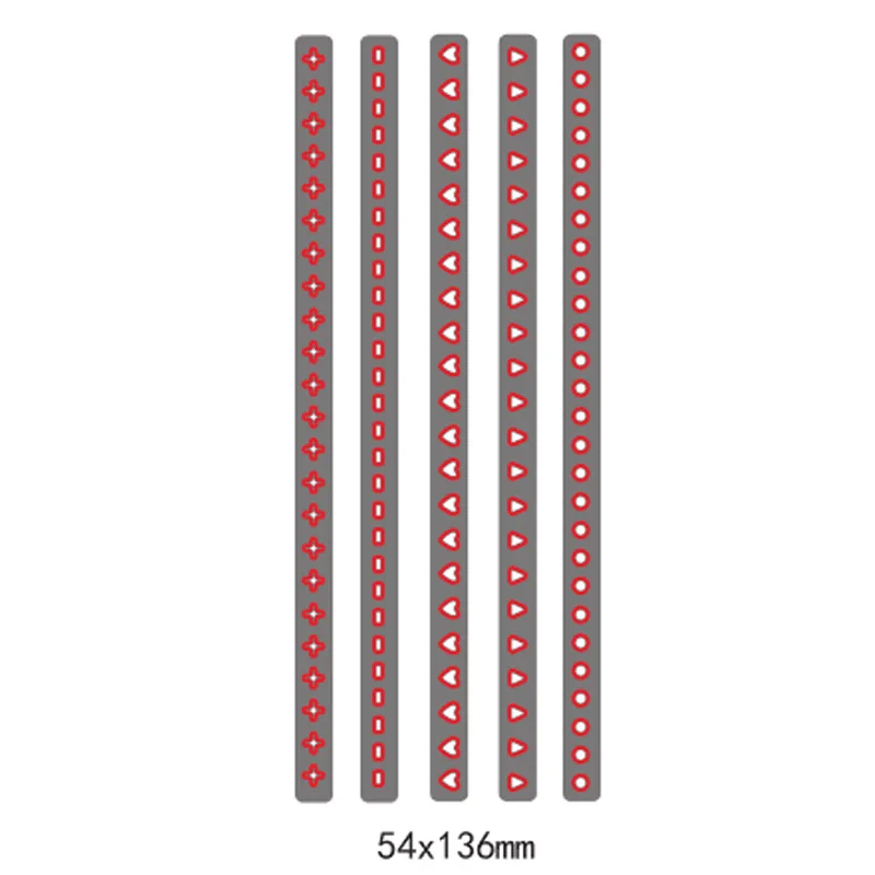 Высечки для изготовления открытых линий металлические высечки скрапбукинга