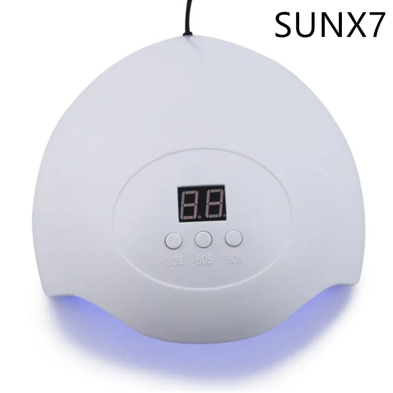 SUN X7 white ENNKE 54 Вт SUNX5PLUS светодиодная УФ-лампа для ногтей Сушилка для ногтей ледяная лампа для маникюра гелевая лампа для ногтей лампа для сушки гель-лака - Цвет: SUN X7 white