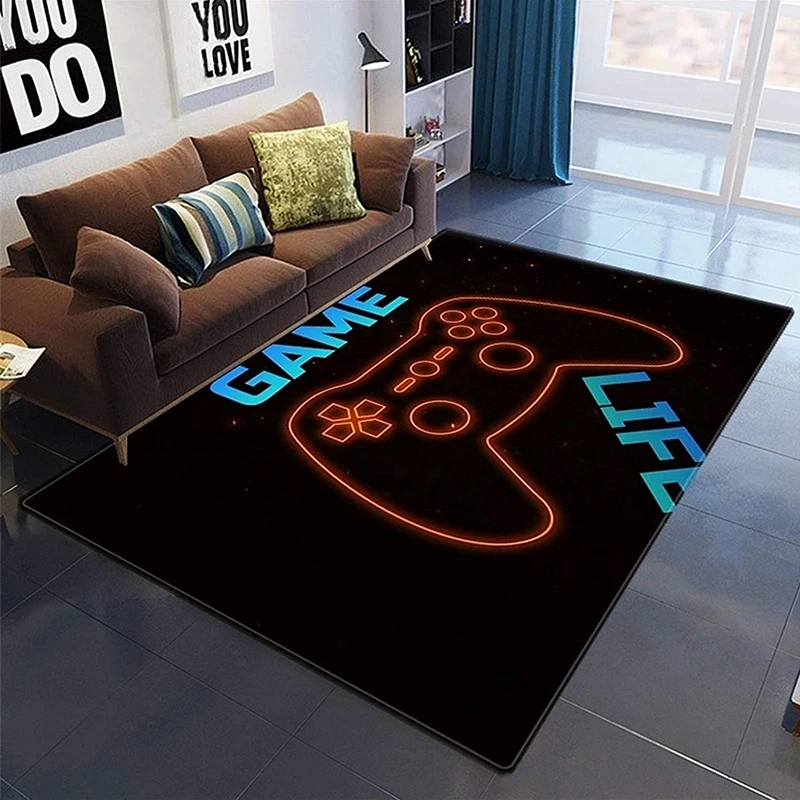 

Game Controller Carpet for Living Room Non-Slip Floor Mat Doormat Kids Play Mat Bedroom Decor Home Runner Rug Carpet