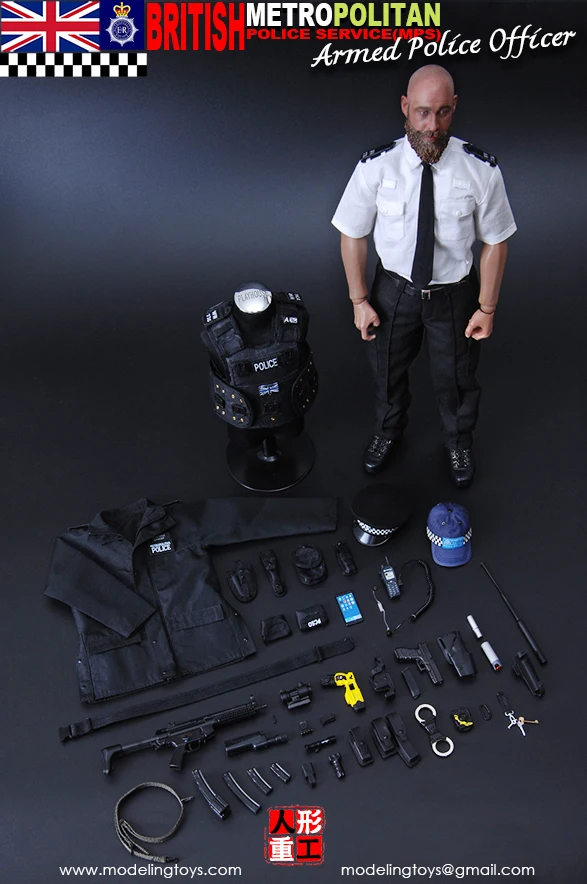 MODELING TOYS MILITARY SERIES: BRITISH METROPOLITAN POLICE SERVICE - ARMED OFFICER 1/6 Figure MMS9002 A Best Price | Игрушки и хобби