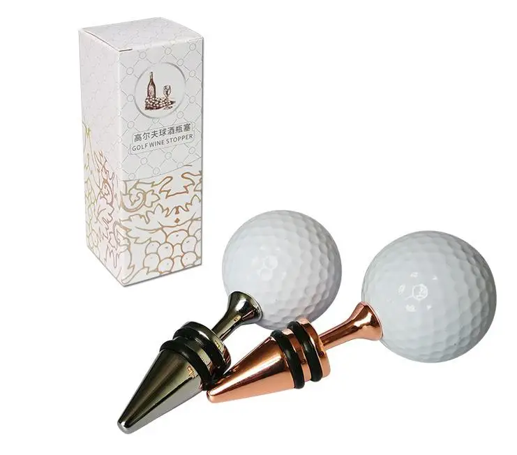 

Golf Wine Bottle Stoppers Grip Stainless Steel Silicone Liquor Beer Beverage Bottle Stopper Bar Tools Wholesale