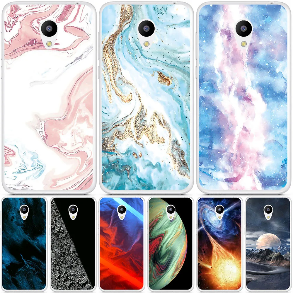 Чехол для телефона Meizu Meilan M1 Metal Note M2 Модный чехол с мраморным рисунком и струйной