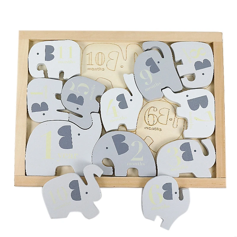 

Слон пазл строительные блоки дошкольного образования держателя, удерживая цифровой познавательная укладки игры игрушки для блоков