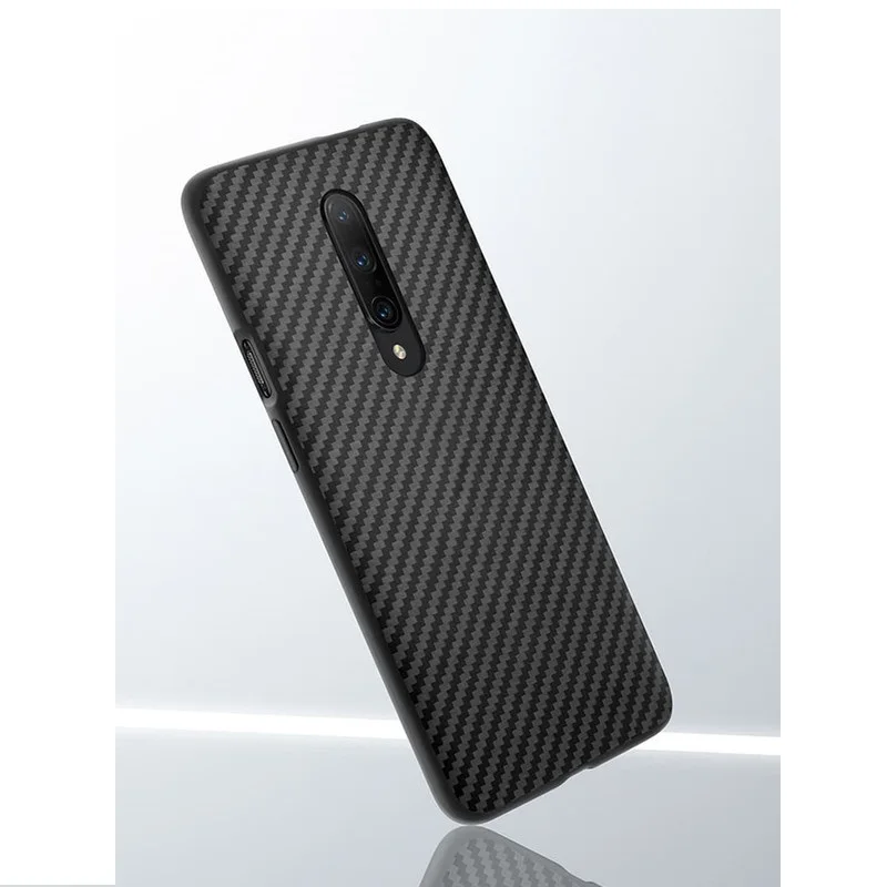 Oneplus 7 7T Чехол бампер Karbon нейлоновый силиконовый чехол полное заднее покрытие pro