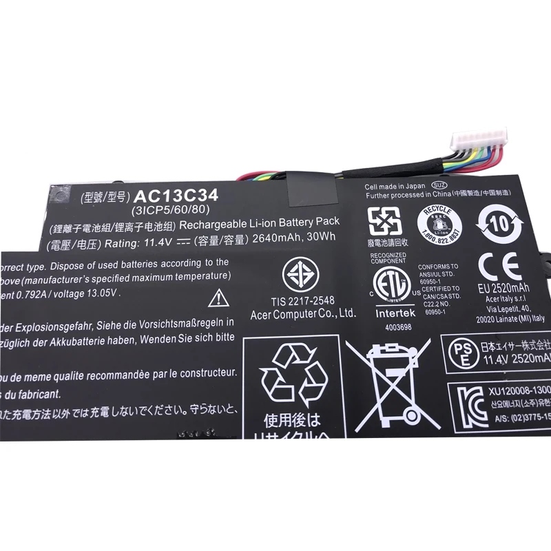 LMDTK Новый AC13C34 Аккумулятор для ноутбука Acer Aspire V5-122P V5-132 E3-111 E3-112 MS237 KT.00303.005 |