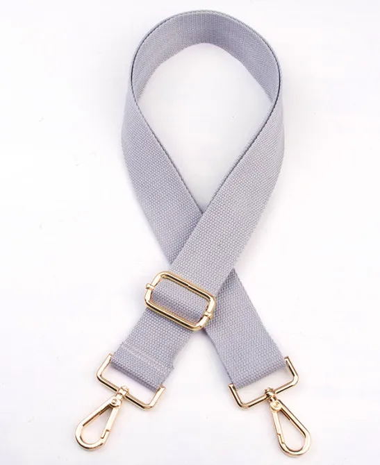 Gray 12 Цветов! DIY 140 см регулируемые лямки для сумок 3,8 см широкие Сменные ремни для сумок, ручки для маленьких сумок, кошельков - Цвет: Gray