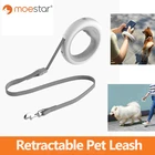 MOESTAR Выдвижной Поводок для домашних животных перезаряжаемый СВЕТОДИОДНЫЙ Ночник светильник для 90 кг статическое натяжение собаки НЛО 3 м Тяговая веревка