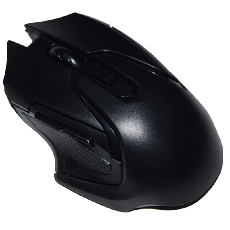 black Basix 2,4 ГГц Беспроводная игровая мышь 6 кнопок USB Беспроводная мышь геймер мышь 1600 точек/дюйм регулируемые оптические мыши для ПК компьютера ноутбука - Цвет: black