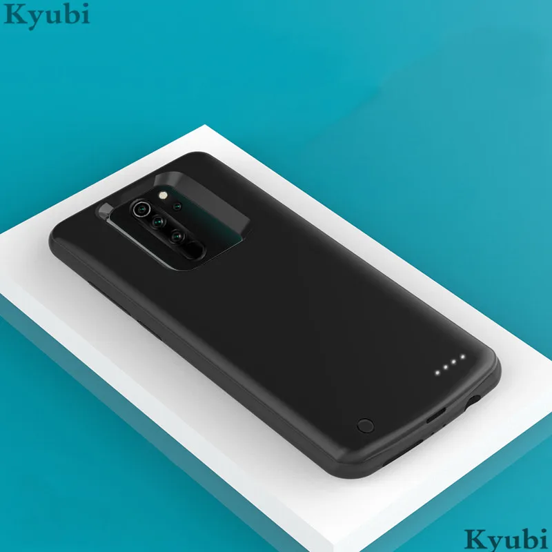 6500 мАч Внешний аккумулятор зарядное устройство чехол для Xiaomi Redmi Note 8 pro портативная беспроводная зарядка для Xiaomi Redmi Note 8 pro 2 в 1