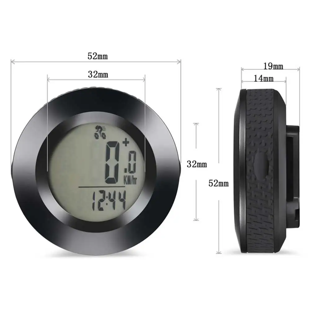 

Bicycle Computer Set Wireless Waterproof Digital Round Luminous Speed Measurement Odometer Bike Speedometer LED Digital Rate