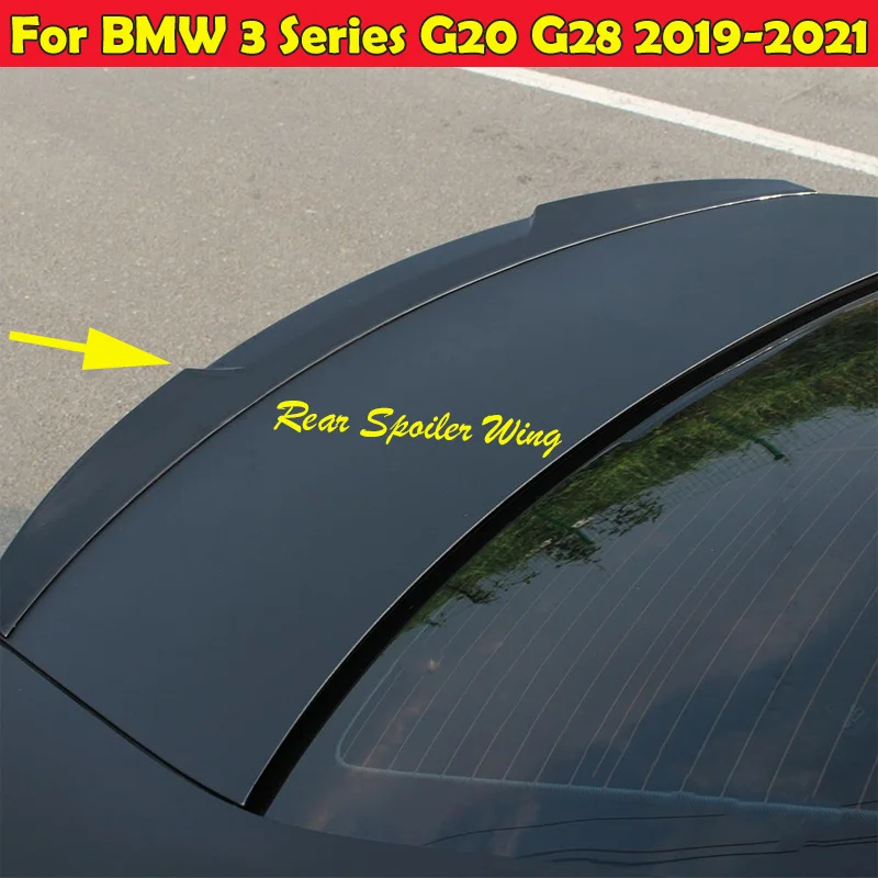 Cho Xe BMW 3 Series G20 G28 2019 2020 2021 Boot Môi Đuôi Không Sâu Chống Ồn Mái Xẻ Tà Phía Sau Cánh Carbon Nhìn/Đen Bóng Bộ Chia Trị