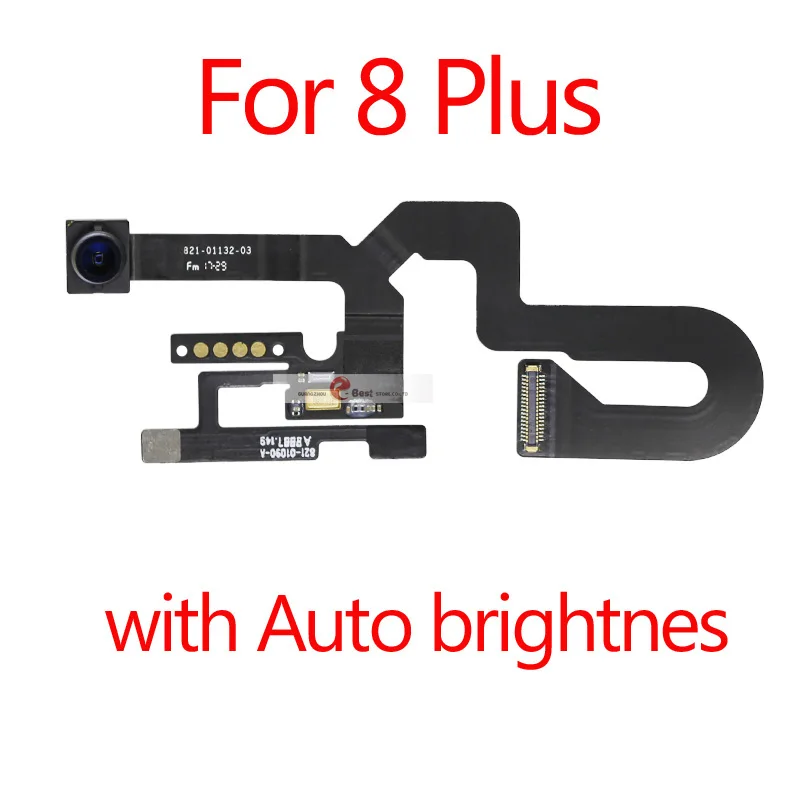 8 Plus with bright 1 шт. маленькая фронтальная камера для iPhone 8 8G plus светильник датчик приближения гибкий кабель облицовочный модуль запасные части - Цвет: 8 Plus with bright