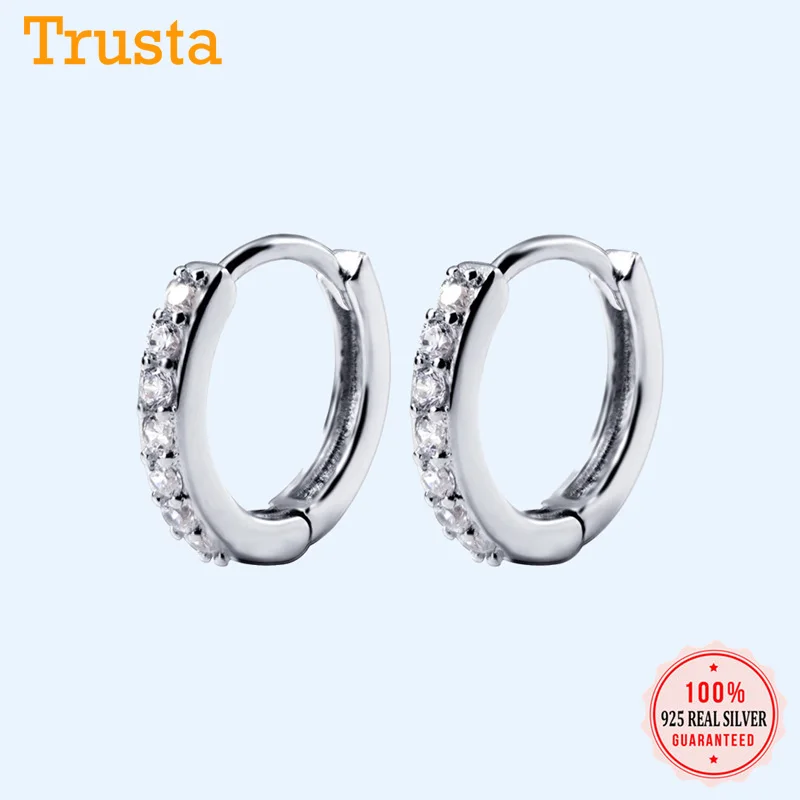 Женские серьги кольца Trustdavis готические геометрические из 100% стерлингового