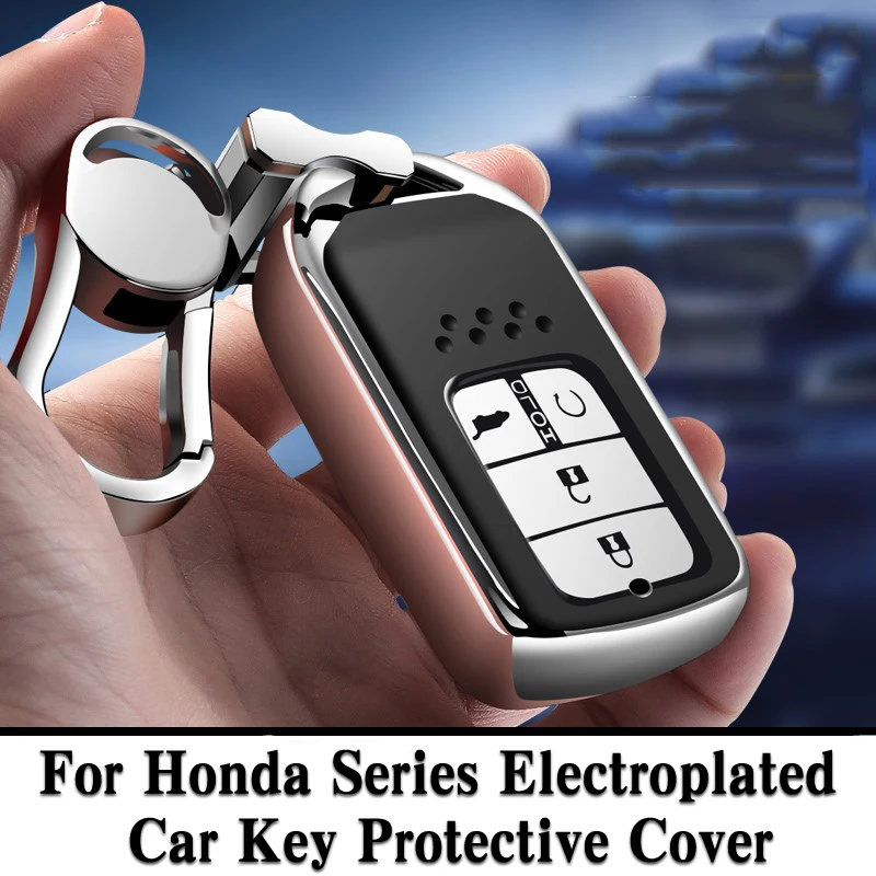 Чехол для автомобильного ключа из ТПУ высокого качества + ABS Honda Civic Accord Cr v Pilot 2015 2016