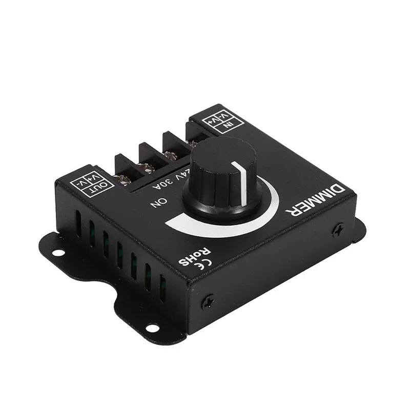 12V 30A металлический светодиодный диммер контроллер ручной Управление для
