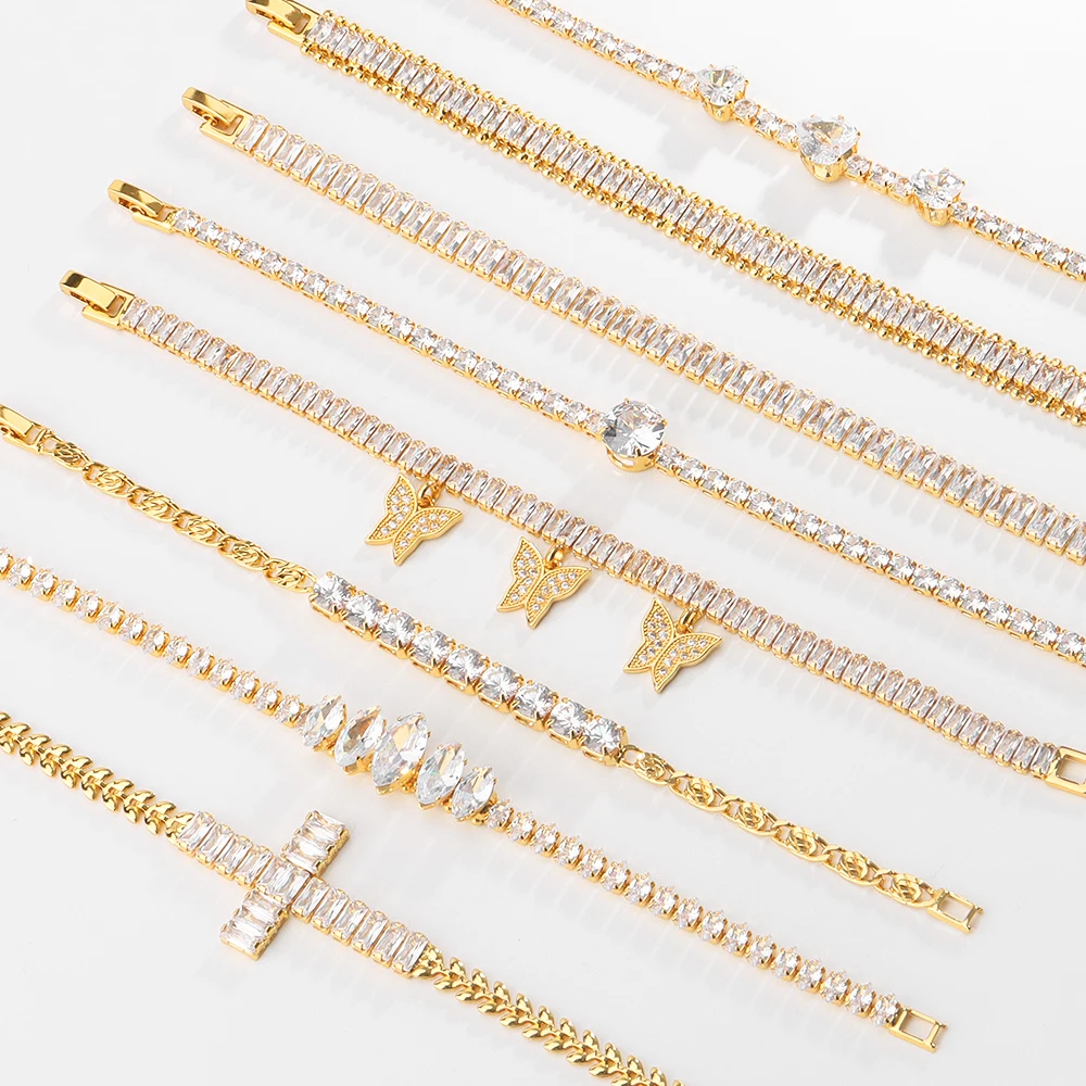 

African Lady Bracelet Dubai Zircon Gold Plated Various Styles Indian Bracelet Middle East Wedding Jewelry Valentine's Day Gift