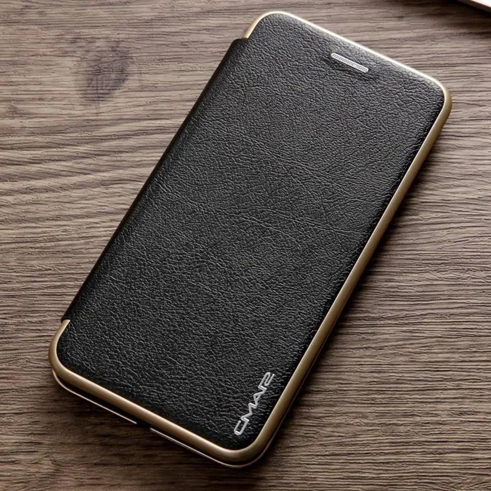 L-FADNUT элегантный флип-кошелек чехол для телефона для iPhone X Xr Xs 11 Pro Max 8 7 6S 6 Plus роскошный кожаный бампер 360 Защитный чехол - Цвет: Black