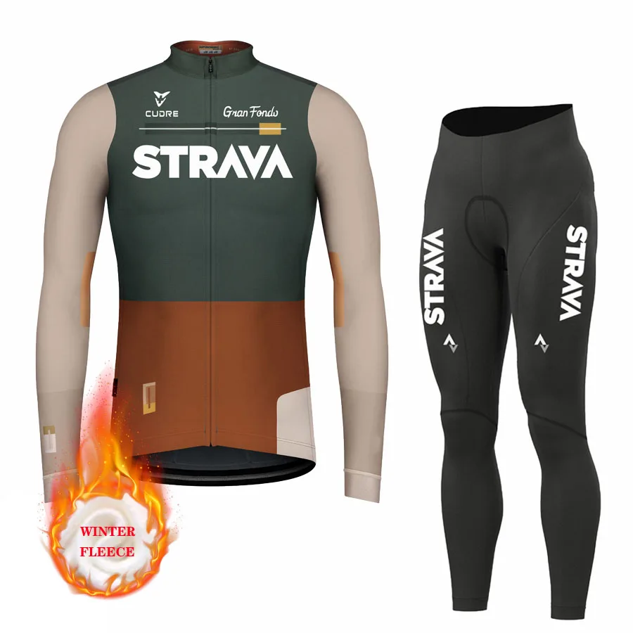 

Трикотажный спортивный костюм STRAVA мужской зимний флисовый, с длинным рукавом