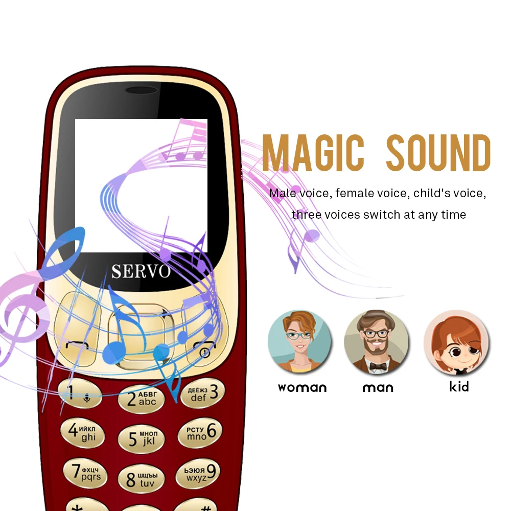 Original phone SERVO M27 1.44” Ultra-thin mini Telephone Dual Sim bluetooth Dialer magic voice one key recorder Russian language