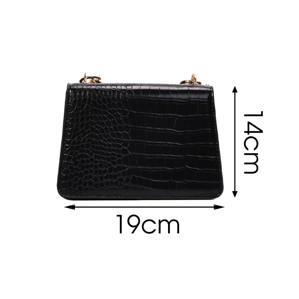 

Fashion Women Designer Shoulder Bag High Quality PU Leather Female Totes Female Crocodile Crossbody Bag For Women Handbag 2020