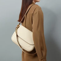 small bag 2021 new tide leather womens bag shoulder messenger bag fashion joker high sense armpit bag saddle bag