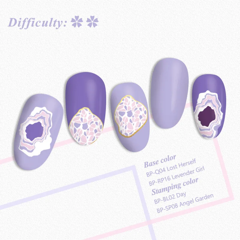 Прямоугольные пластины BORN PRETTY для стемпинга ногтей из нержавеющей стали