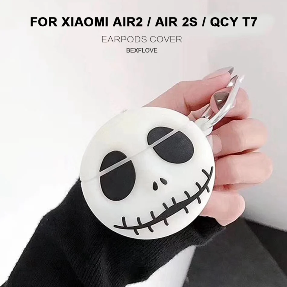 

Earphone Cases For Xiaomi Air 2 2S Case Mi Air 2S / QCY T7 Cartoon Cat Dog Duck Headphone Cover Cute Soft Silicone Dinosaur Case