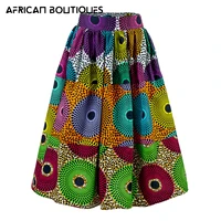 fashion skirt for women 2021 new african woman skirt wax print high waist midi skirt african traditional clothing