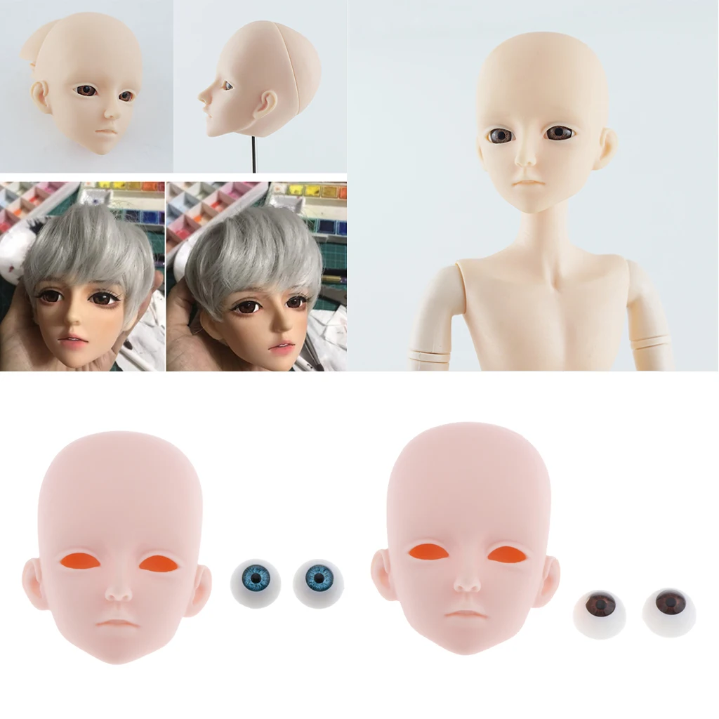 Форма для головы куклы с окулярами 60 см BJD кукла косплея товары нормальной кожи |