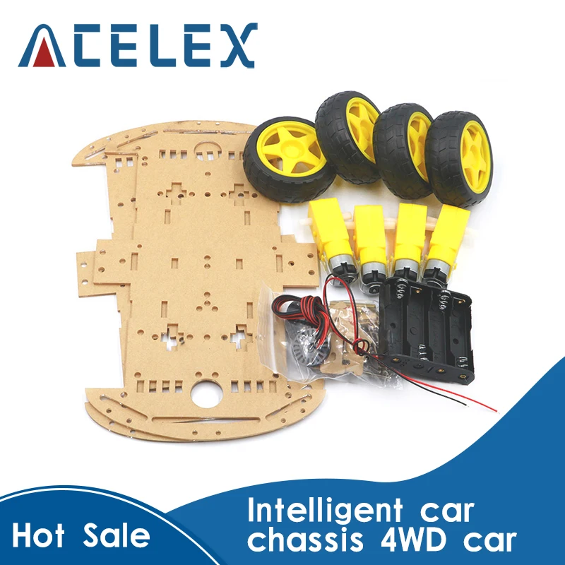 Умное автомобильное шасси 4WD автомобиль 4 колеса автомобиля отслеживания обходом