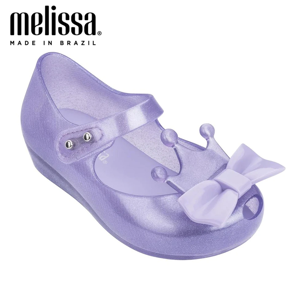 

Сандалии-желе для девочек Mini Melissa Crown с бантом, пляжные сандалии для девочек, 2020, детские сандалии Melissa, детская нескользящая обувь для девоче...