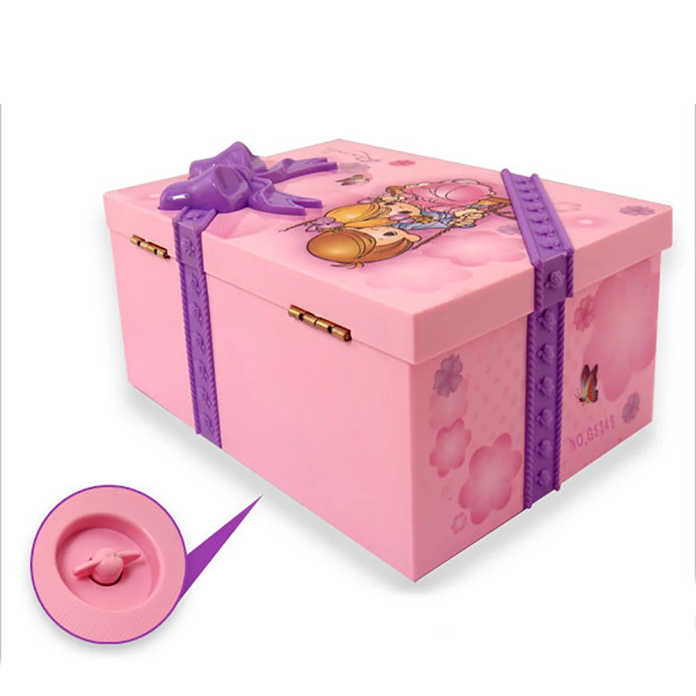 Подарочная музыкальная шкатулка для ювелирных изделий балерины кольца девочек