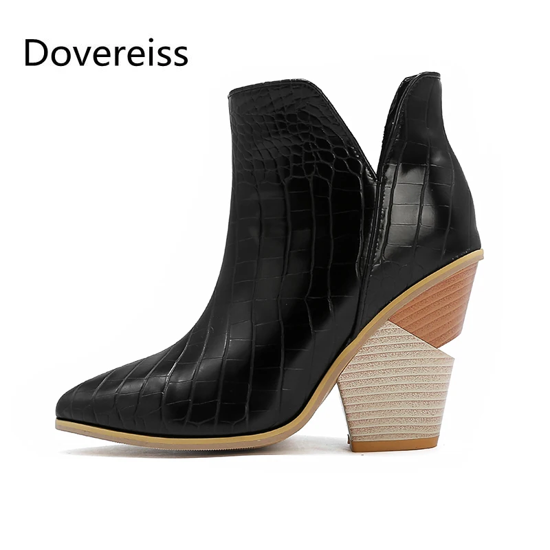 

Полусапожки женские зимние из змеиной кожи, с острым носком, размеры 34-48