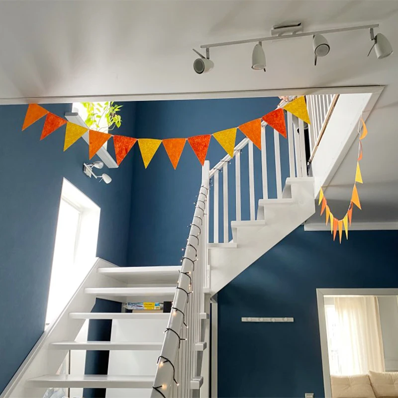 

Joy-Enlife Colorful Felt Banner Garlands Birthday Bunting Pennant Baby Shower Wedding Garland Flags Party Decoration Supplies