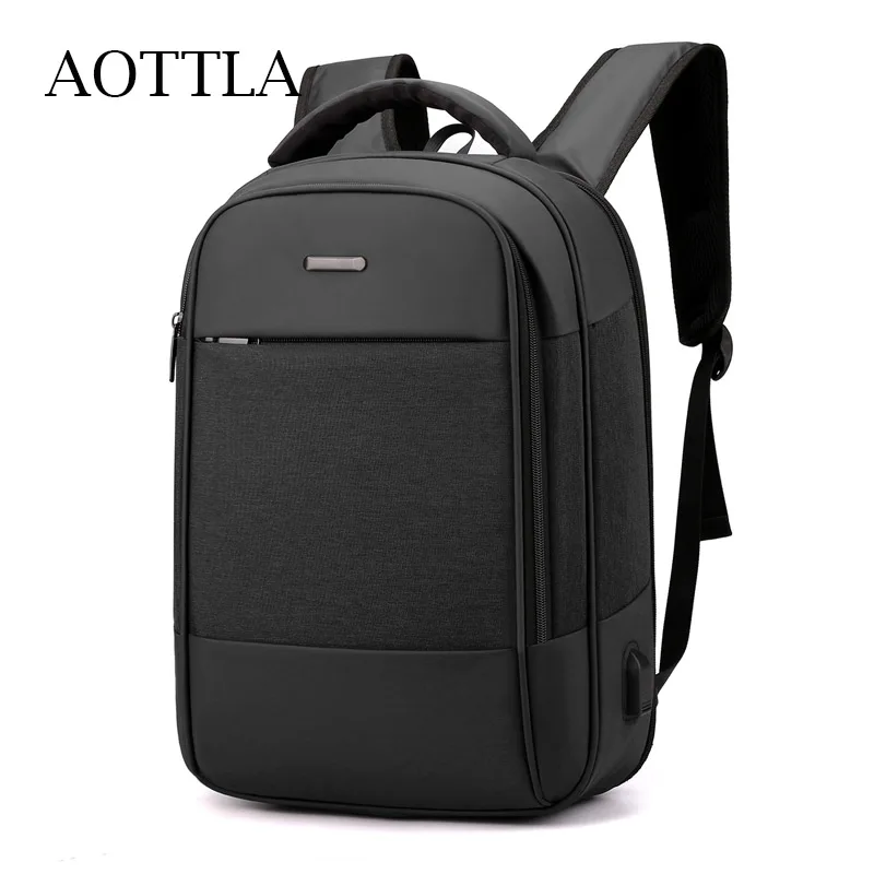 

Нейлоновый водонепроницаемый рюкзак AOTTLA с Usb-зарядкой для мужчин, повседневная школьная сумка, брендовый дорожный ранец на плечо для ноутбу...