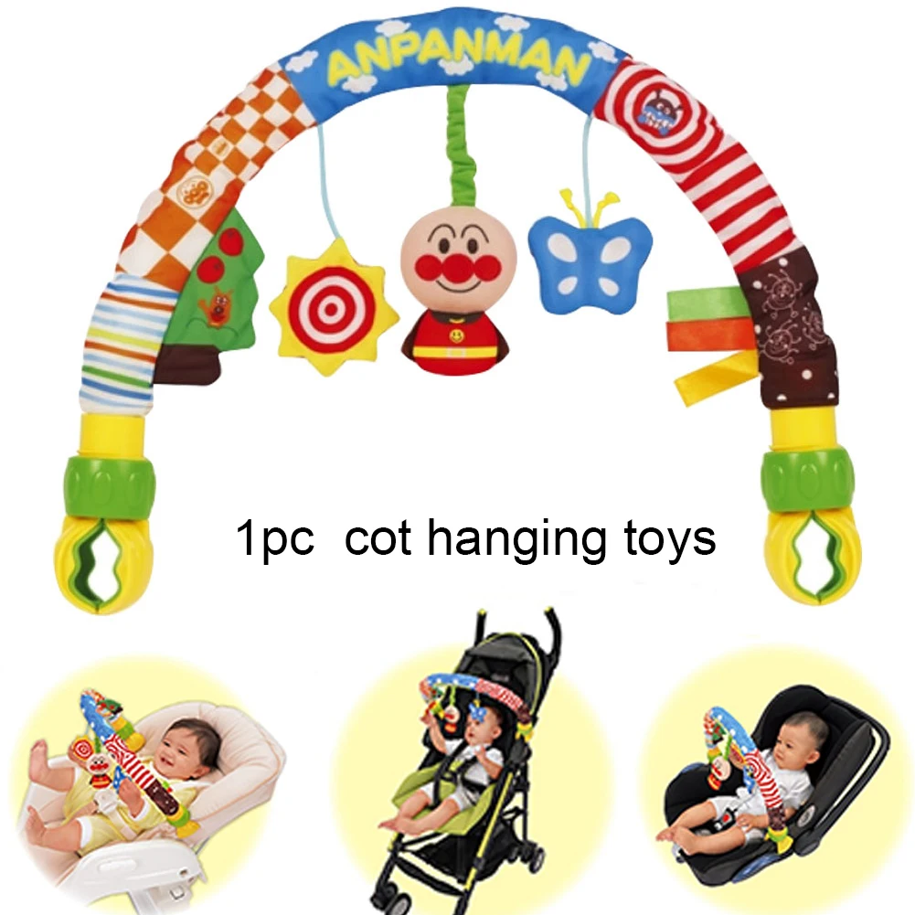 

Soft Gift Stroller Baby Seat Portable Rattles Ring Bell Cloth Educational With Teethers Cot Hanging Toys Washable Infant Squeaky