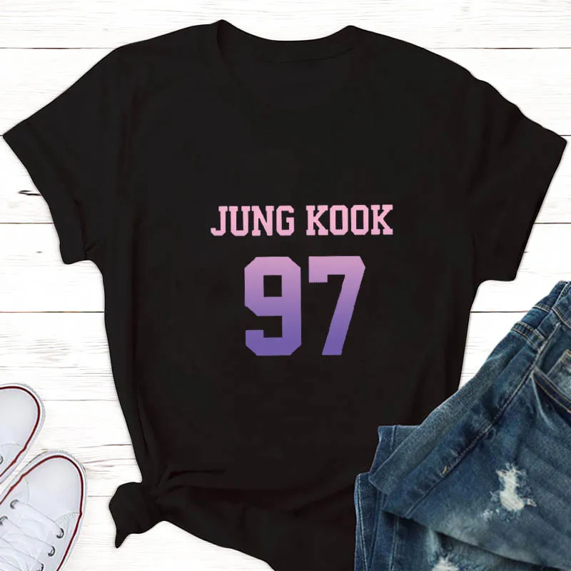 Женский топ с v образным вырезом (taehyung) jungkook fan женская футболка сугой К поп Бантан