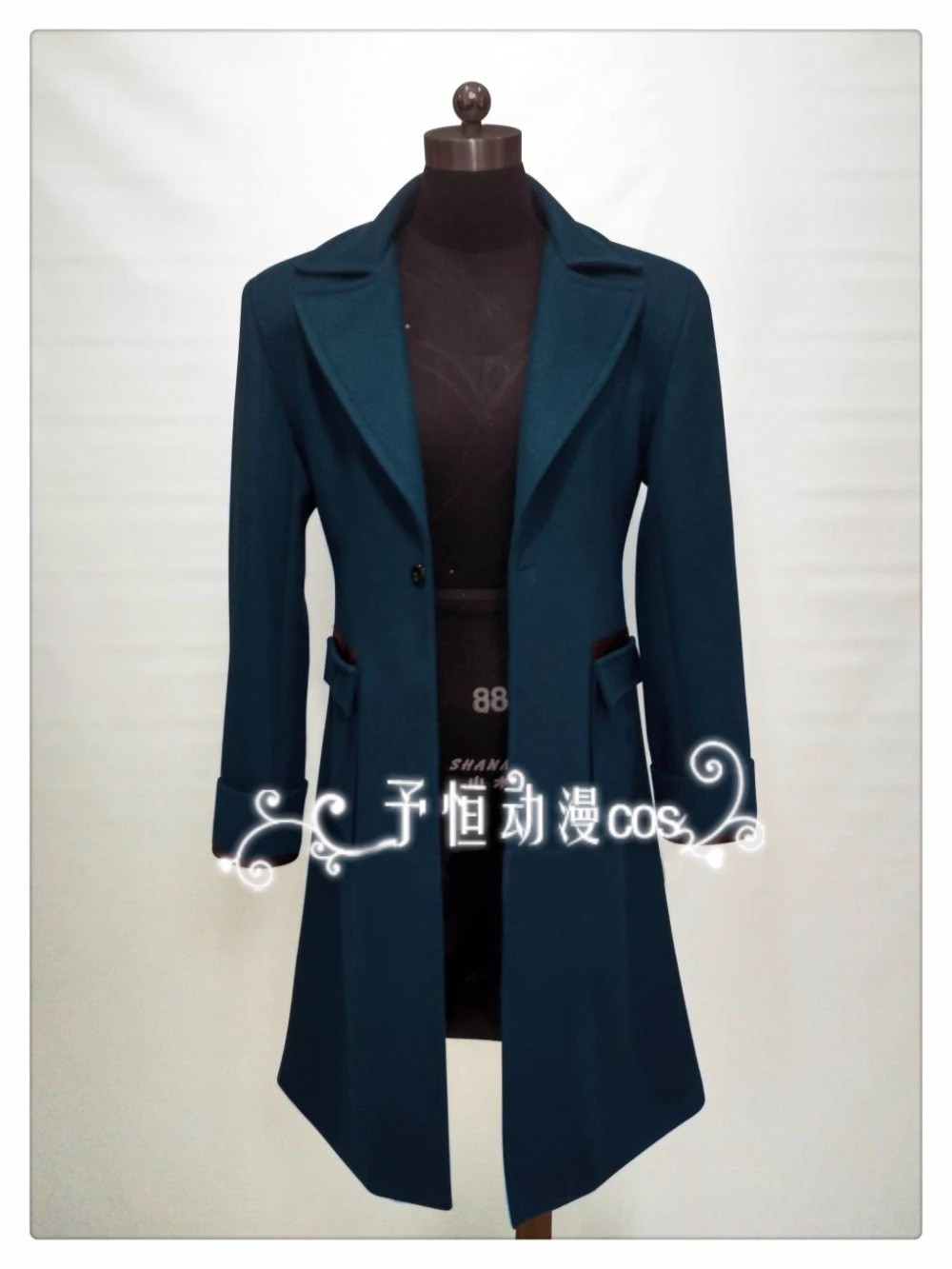 Костюм для косплея Newt Scamander синий Тренч с фантастическими зверями и где их найти