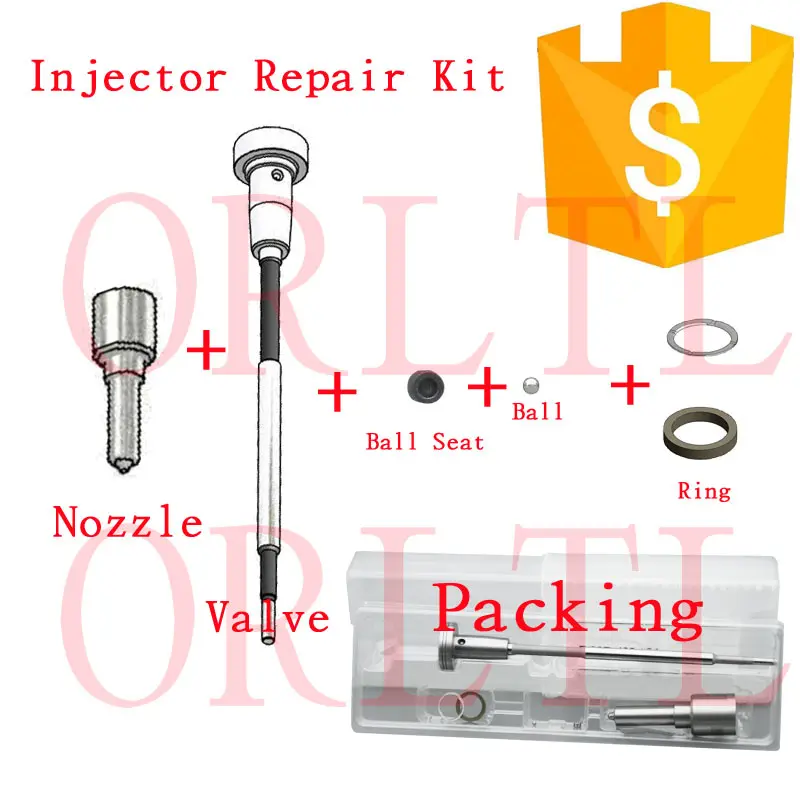 Набор уплотнительных колец форсунки DLLA148P1688 (0433172034) Комплекты для ремонта форсунки F 00R J01 704 F00RJ02806 для 0445120110 0445120292 Ючаи он.