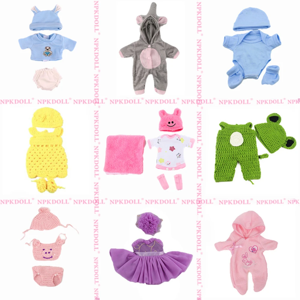 

NPKDOLL одежда для кукол 10-12 дюймов игрушки Аксессуары реборн куклы для игрушек милые модные костюмы Розовый Белый Дети ручной работы