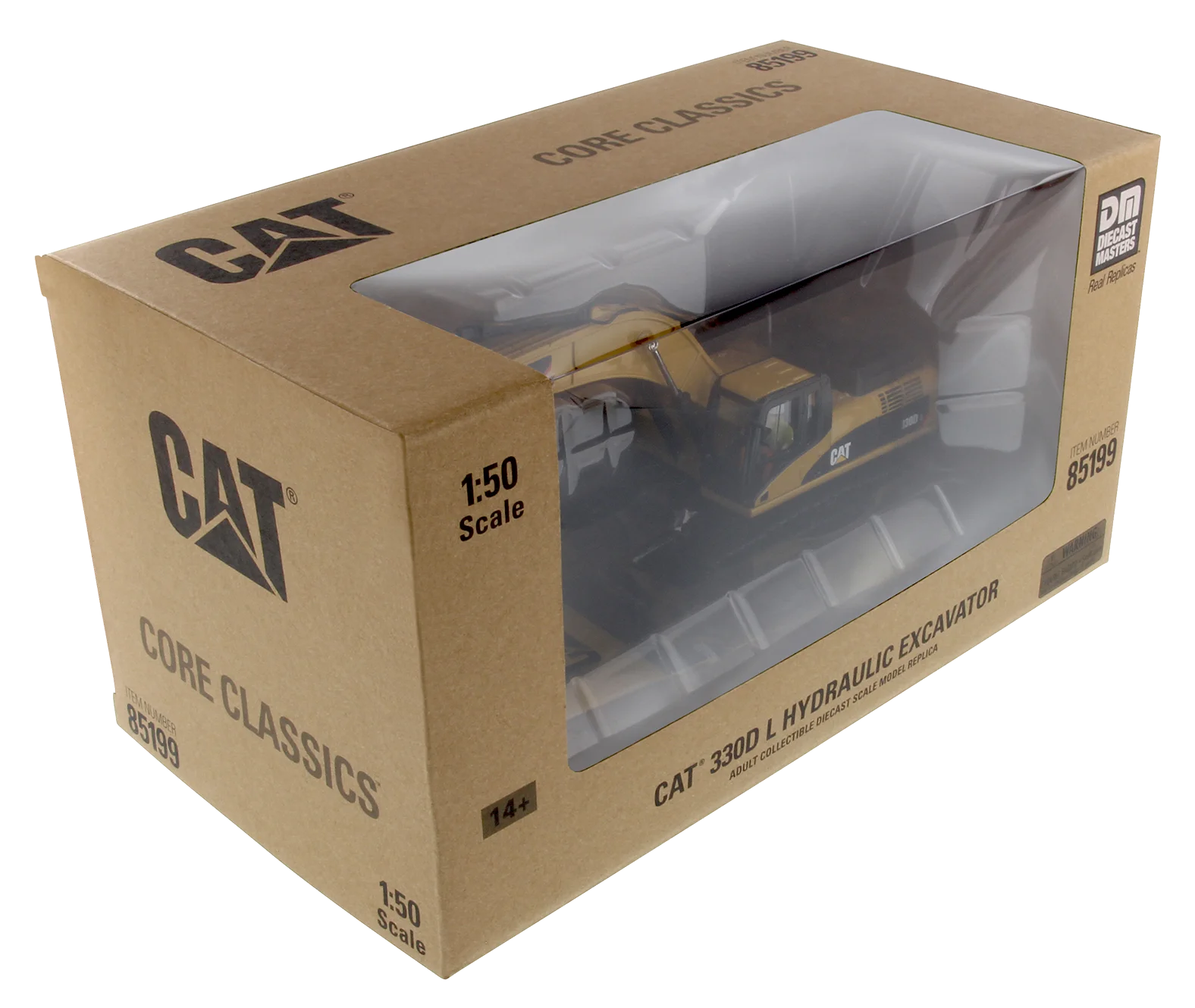 DM Caterpillar CAT 330DL Excavator Model Simulated Alloy Engineering Vehicle 1:50 85199 Gifts Souvenir Toys |